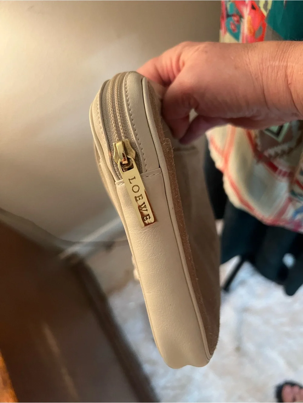 Loewe embossed zip front